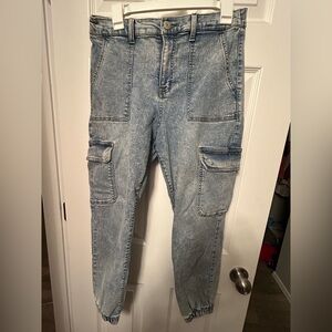 SO Light Blue High Rise Cargo Jogger